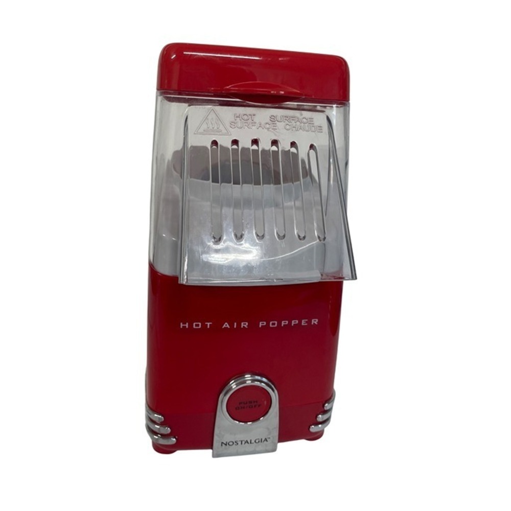 Hot Air‎ Popcorn Nostalgia Compact Retro Red Plastic Electric Countertop Mini